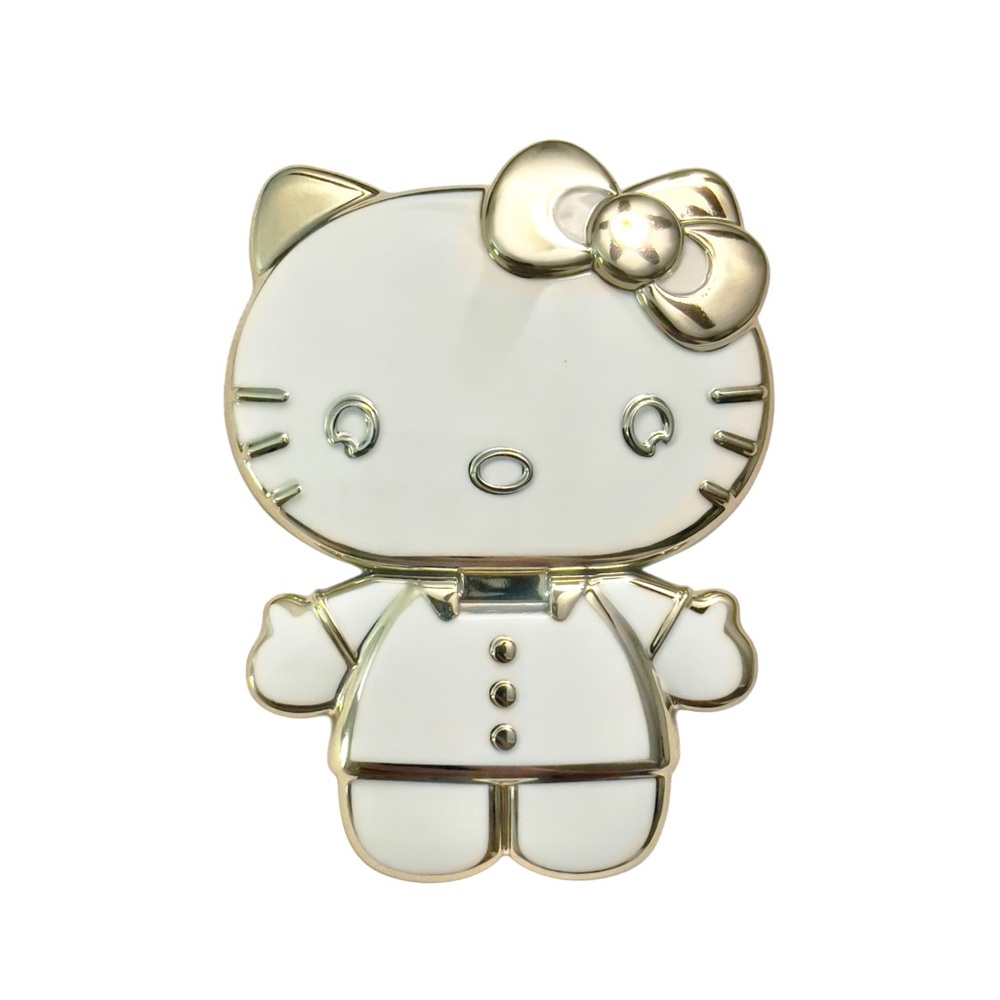HELLO KITTY Rotatable Foldable Mobile Phone Stand With Mirror Ivory/Gold